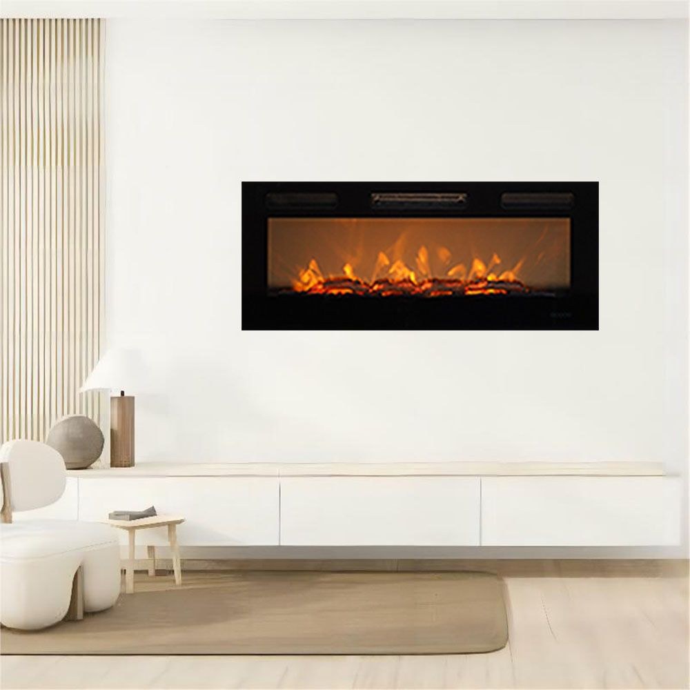 Wall-Mounted Electric Fireplace, 137 cm